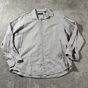 Hart Schaffner Marx‎ Mens XL Striped Dress Shirt Long Sleeve Button Up